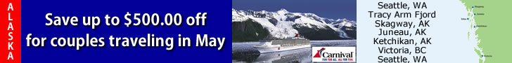 This Weeks Specials on Carnival Alaska Cruises 2015